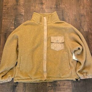 The Sweatshirt Project- Teddy Jacket Size XL with Adjustable Waist String